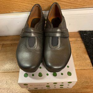 Earthies Granada Pewter Metallic Leather